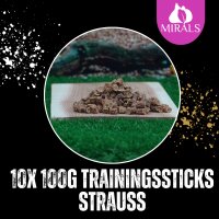 10 x 100g Trainingsstick Strauß im Sparpaket