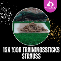 10 x 100g Trainingsstick Strauß im Sparpaket