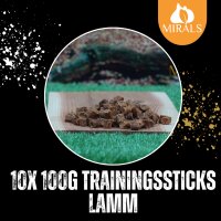 10 x 100g Trainingsstick Lamm im Sparpaket