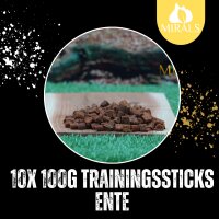 10 x 100g Trainingsstick Ente im Sparpaket