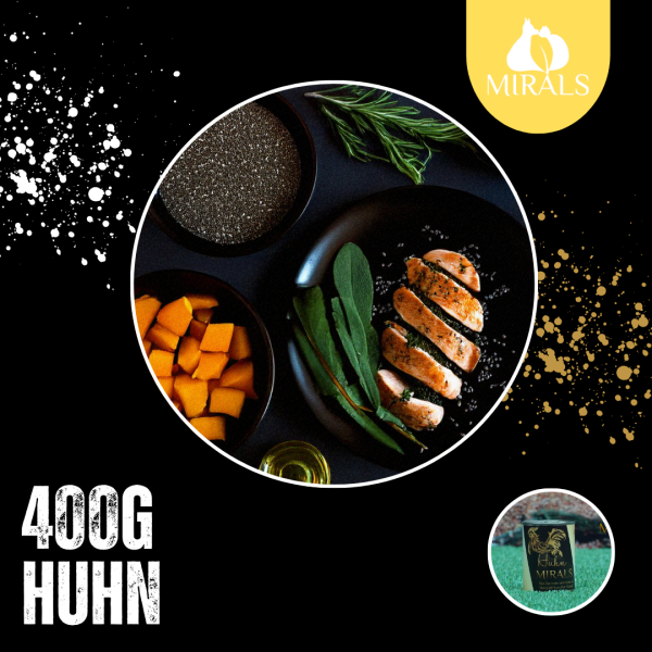 400g Das Zarteste vom Huhn an Mangold-Karotten Stampf mit Mango-Himbeerchutney