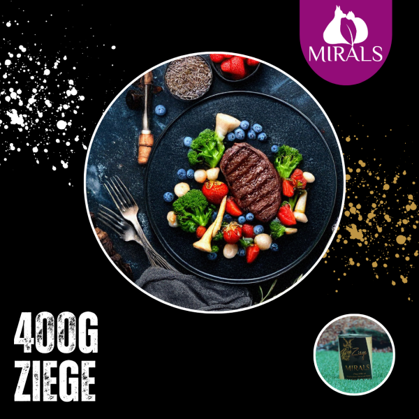 400g Ziegenfilet an Pastinaken-Broccoli-Stampf mit Erdbeer-Heidelbeer-Creme