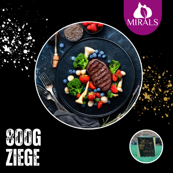800g Ziegenfilet an Pastinaken-Broccoli-Stampf mit Erdbeer-Heidelbeer-Creme