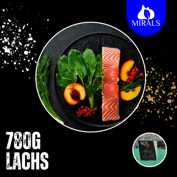 780g Lachstatar auf Spinat-Karotten Gemüse mit Johannisbeer-Pfirsich Sauce