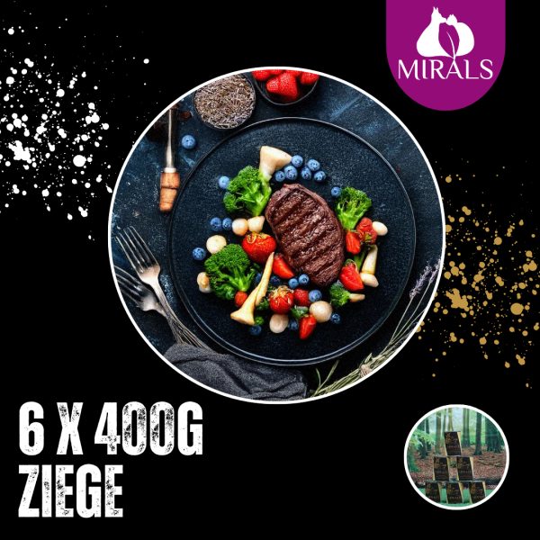 6 x 400g Ziegenfilet an Pastinaken-Broccoli-Stampf mit Erdbeer-Heidelbeer-Creme