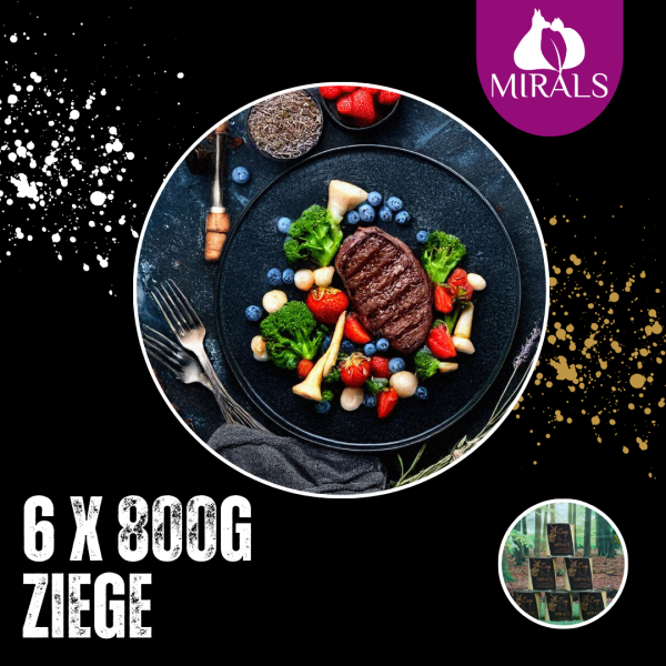 6 x 800g  Ziegenfilet an Pastinaken-Broccoli-Stampf mit Erdbeer-Heidelbeer-Creme
