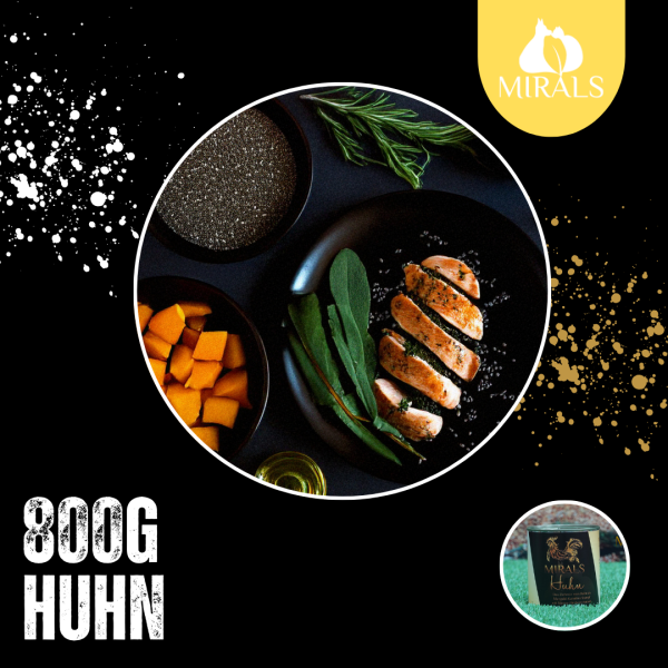 800g Das Zarteste vom Huhn an Mangold-Karotten Stampf mit Mango-Himbeerchutney