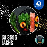 8 x 300 Lachstatar auf Spinat-Karotten Gemüse mit...